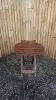 Product image 6 of the product “Folding table in shape of fish, made of wood. 33cm Height. Dark Brown lacquered. ”